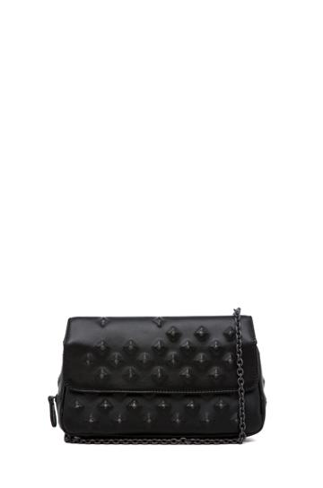 Bottega Veneta Nappa Stud Messenger Bag In Black