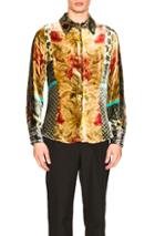 Pierre-louis Mascia Kanpur Stampato Shirt In Paisley,floral,yellow,neutral