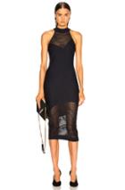 Cushnie Et Ochs Mock Neck Knit Dress In Blue
