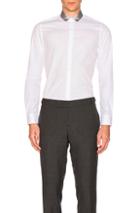 Lanvin Signature Ribbon Collar Shirt In White