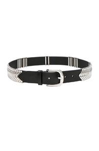 Isabel Marant Tehora Leather Belt In Black