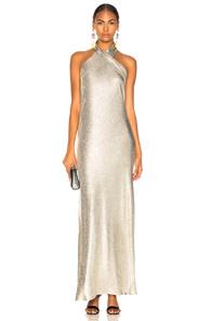 Galvan Metallic Pandora Dress In Metallic