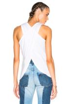 James Perse Wrap Back Tank Top In White