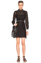 Valentino Studded Collar Mini Dress In Black