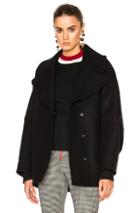 Marni Double Wool Cover Jacket In Black