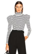 A.l.c. Baker Sweater In Black,stripes,white