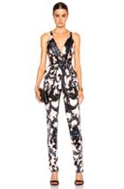 Issa Rubell Jumpsuit In Black,orange,floral