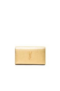 Saint Laurent Star Explosion Monogram Chain Wallet In Metallics