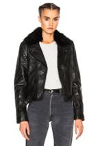 Blk Dnm Leather Jacket 1 In Black