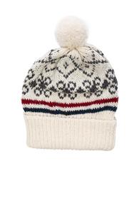 Thom Browne Norwegian Fair Isle Beanie In Gray