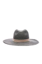 Janessa Leone Dahlia Wide Brim Hat In Gray