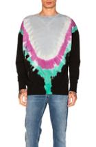 Faith Connexion Tie Dye Sweatshirt In Ombre & Tie Dye,black,blue