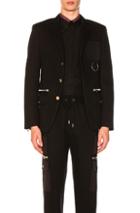 Givenchy Cargo Pocket Blazer In Black