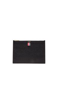 Thom Browne Small Zipper Tablet Holder In Black