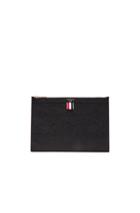 Thom Browne Small Zipper Tablet Holder In Black