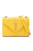 Saint Laurent Medium Monogramme Shoulder Bag In Yellow