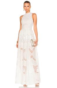Sandra Mansour Nuit Etoilee Dress In White