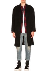 John Elliott Cashmere Topcoat In Black