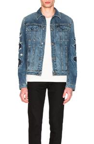 Helmut Lang Mr87 Destroy Jacket In Blue
