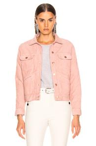 Isabel Marant Etoile Foftya Corduroy Jacket In Pink