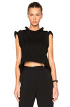 Maison Margiela Technical Yarn Knit Top In Black