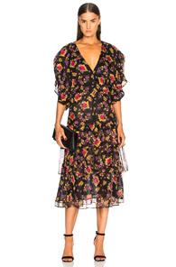 Dodo Bar Or Renato Dress In Black,floral