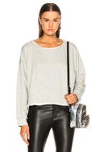 Amo Boxy Sweatshirt In Gray
