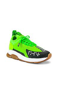 Versace Sport Sneakers In Green