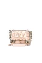 Fendi Small Logo Embroidered Tassel Trim Kan I In Pink