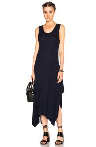 T By Alexander Wang Asymmetrical Dress In Blue