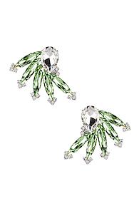 Alessandra Rich Wing Earrings In Metallic