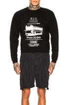 Reese Cooper Bus Service Crewneck Sweatshirt In Black