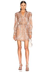 Zimmermann Honour Bandana Dress In Brown,neutral,paisley