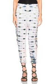 Raquel Allegra Easy Pants In Ombre & Tie Dye,green