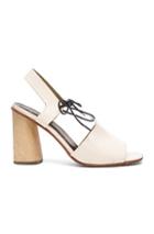 Rachel Comey Patent Leather Melrose Heels In White