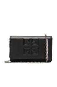 Givenchy Emblem Chain Wallet In Black