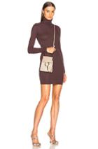Enza Costa Turtleneck Long Sleeve Dress In Red