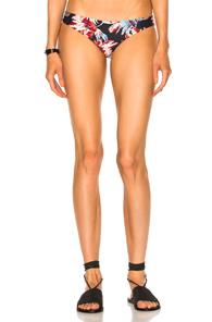 Tori Praver Swimwear Cristina Bikini Bottom In Floral,red