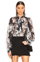 Equipment Cleone Blouse In Black,floral
