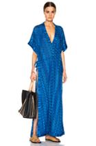 Missoni Mare Maxi Caftan Dress In Blue,metallics,abstract