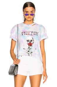 Alchemist Truckin' Tee In Blue,ombre & Tie Dye,white,purple