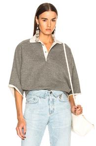 Fear Of God Short Sleeve Polo Top In Gray