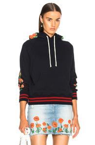 Mother Square Hoodie In Blue,floral