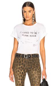 R13 Punk Rock Scribble Boy Tee In White