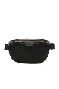 Stella Mccartney Falabella Go Nylon Belt Bag In Black