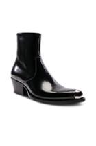Calvin Klein 205w39nyc Leather Tex C Spazzolato In Black