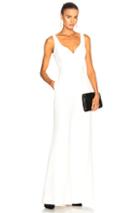 Brandon Maxwell Sweetheart Jumpsuit In White