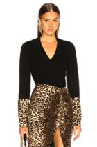 Veronica Beard Cashmere Alba Mixed Media Sweater In Black