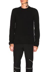 Comme Des Garcons Homme Plus Woolen Yarn Lamb Jersey In Black