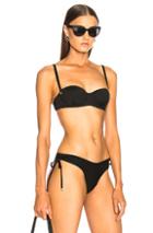 Fleur Du Mal Balconette Bikini Top In Black